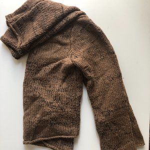 Helmut Lang Marled Knit Cowl Neck Sweater